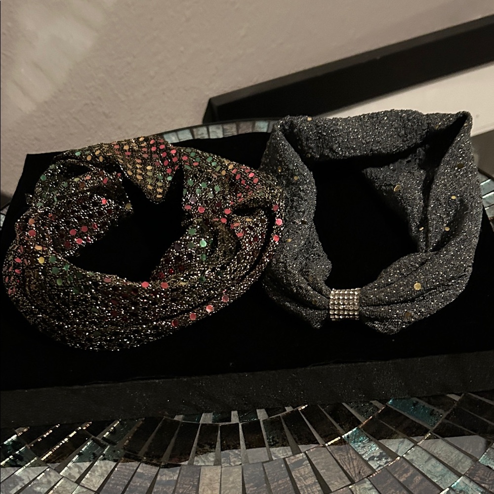 Sparkling Headband Set with Rhinestone Detail